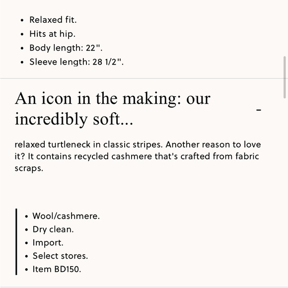 J. Crew Wool/Cashmere Stripe Sweater 2x - Picture 4 of 6